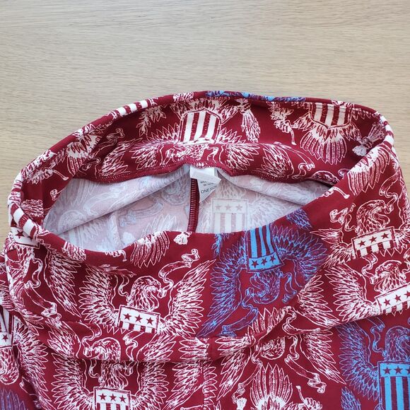 NEW LuLaRoe Red Eagle Leggings - Picture 6 of 8